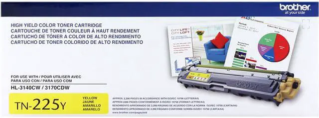 Main image of Brother TN225Y High Yield Toner Cartridge - Yellow