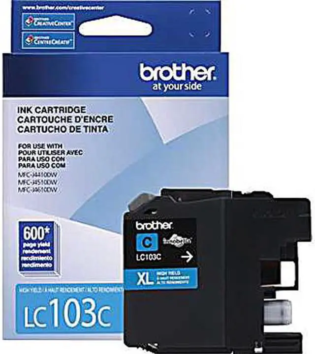 Alt view image 2 of 2 - Brother LC103CS Ink Cartridge - Cyan