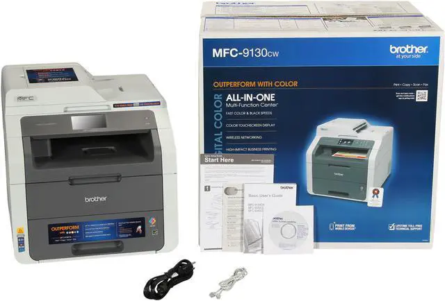Alt view image 13 of 13 - Brother MFC-9130CW Digital Color All-In-One Laser Printer with Wireless Networking