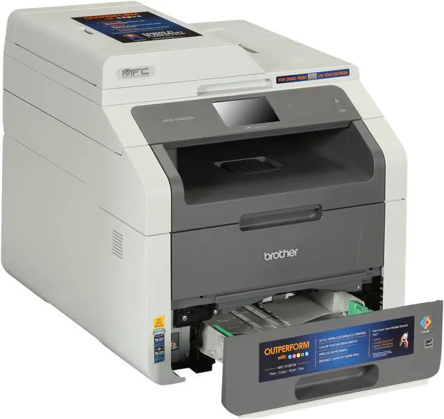 Alt view image 10 of 13 - Brother MFC-9130CW Digital Color All-In-One Laser Printer with Wireless Networking