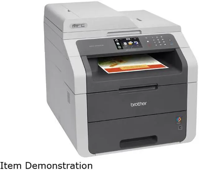 Alt view image 12 of 13 - Brother MFC-9130CW Digital Color All-In-One Laser Printer with Wireless Networking