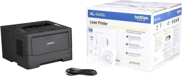 Alt view image 8 of 8 - Brother HL-5440D Monochrome Laser Printer
