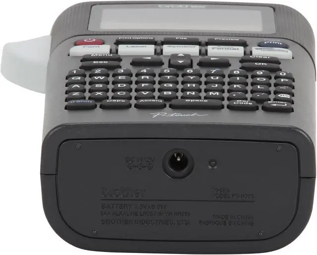 Alt view image 5 of 7 - Brother PT-H300LI Rechargeable, Take-It-Anywhere Labeler, Thermal Transfer, 180 dpi, 20 mm/sec, Up to 2 Print Lines, Manual Cutter