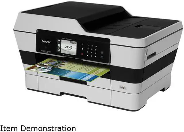 Alt view image 10 of 11 - Brother MFC-J6920DW Duplex 6000 dpi x 1200 dpi Wireless / USB Color Inkjet Printer with up to 11.00" x 17.00" Printing