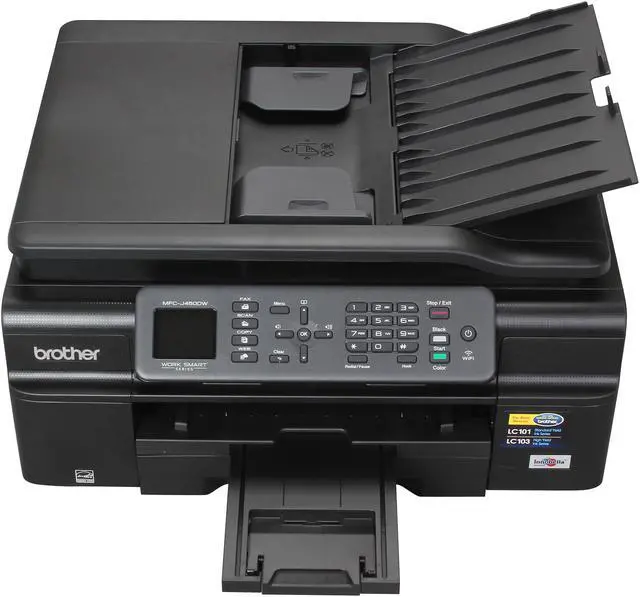 Alt view image 5 of 9 - Brother MFC-J450dw 6000 x 1200 dpi USB / Wireless Duplex InkJet MFP Color Printer