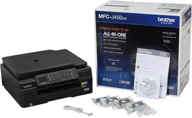 Alt view image 9 of 9 - Brother MFC-J450dw 6000 x 1200 dpi USB / Wireless Duplex InkJet MFP Color Printer