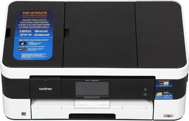 Alt view image 3 of 10 - Brother MFC-J4620DW Business Smart All-in-One Inkjet Printer