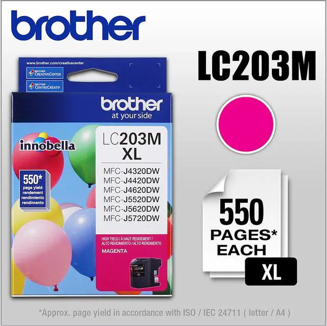 Alt view image 2 of 2 - Brother LC203M High Yield Innobella Ink Cartridge - Magenta