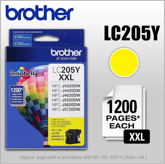 Alt view image 2 of 2 - Brother LC205Y Super High Yield Innobella Ink Cartridge - Yellow