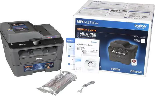 Alt view image 10 of 10 - Brother MFC-L2740DW Duplex 2400 x 600 DPI Wireless/USB Mono Laser MFC Printer