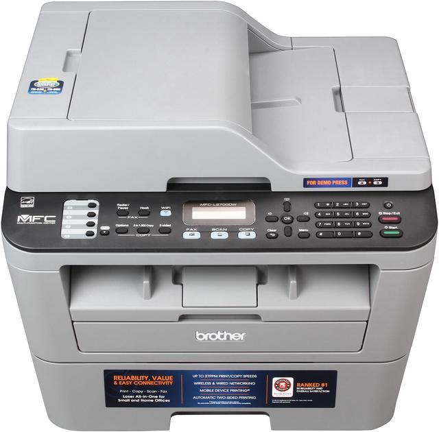 Alt view image 3 of 8 - Brother MFC-L2700DW Duplex Up to 2400 x 600 DPI Wireless / USB Monochrome Laser MFC Printer