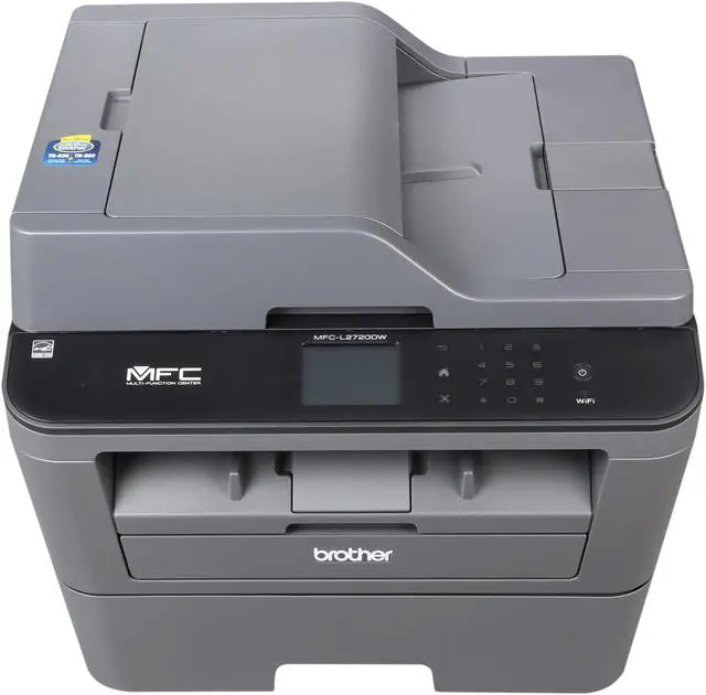Alt view image 5 of 8 - Brother MFC-L2720DW Wireless Duplex Compact Multifunction All-in-One Monochrome Laser Printer