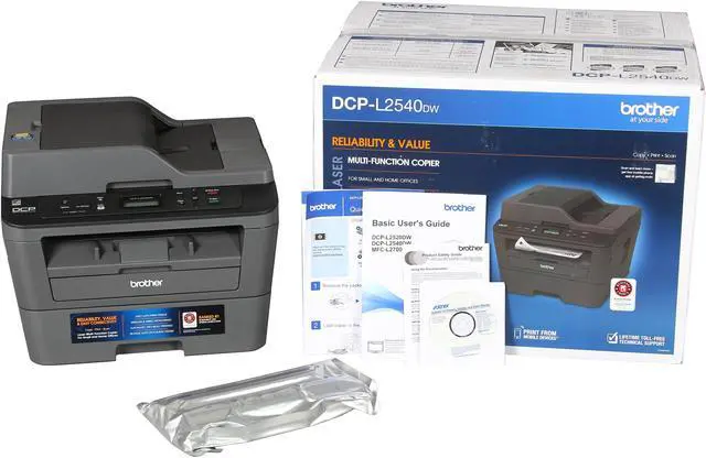 Alt view image 10 of 10 - Brother DCP-L2540DW Duplex 2400 x 600 DPI USB/Wireless/Ethernet Monochrome Laser MFC Printer
