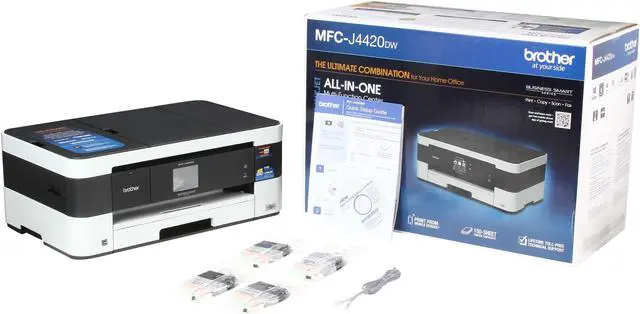 Alt view image 8 of 8 - Brother MFC-J4420DW Business Smart All-In-One Inkjet Printer with up to 11"x17" Printing