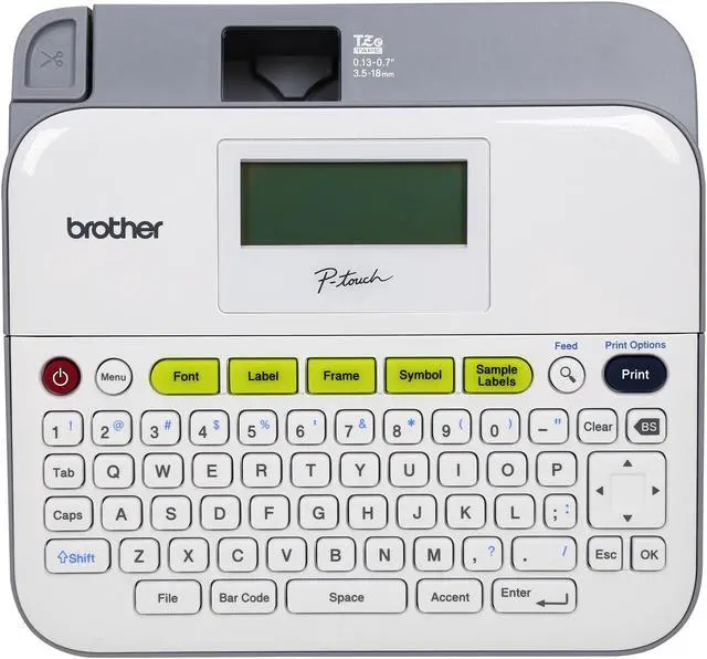 Alt view image 3 of 8 - Brother PTD-400VP P-Touch Versatile  Compact Desktop Label Maker w/ Carrying Case