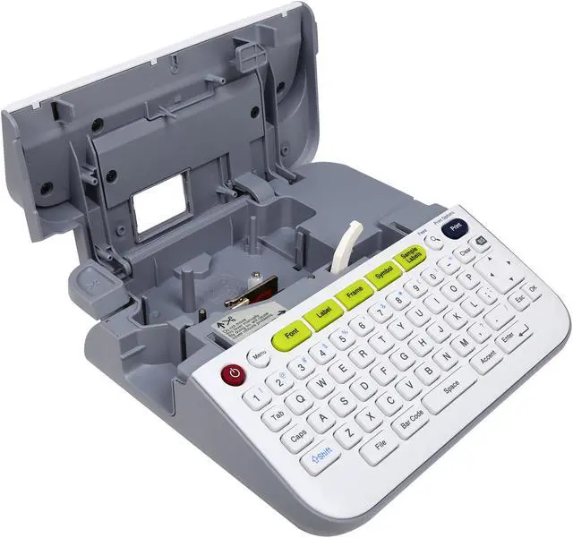 Alt view image 7 of 8 - Brother PTD-400VP P-Touch Versatile  Compact Desktop Label Maker w/ Carrying Case