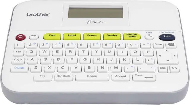 Alt view image 3 of 8 - Brother P-touch PT-D400AD Versatile, Easy-to-Use Label Maker, Thermal Transfer, 180 dpi, 20mm./sec, Up to 5 Print Lines, Manual Cutter, Barcode Printing