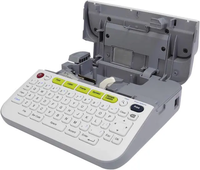 Alt view image 7 of 8 - Brother P-touch PT-D400AD Versatile, Easy-to-Use Label Maker, Thermal Transfer, 180 dpi, 20mm./sec, Up to 5 Print Lines, Manual Cutter, Barcode Printing