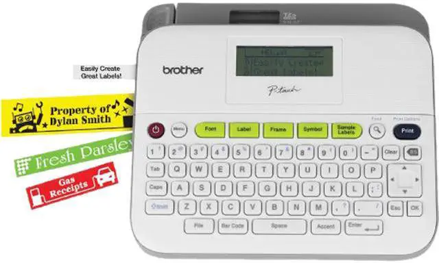 Main image of Brother P-touch PT-D400AD Versatile, Easy-to-Use Label Maker, Thermal Transfer, 180 dpi, 20mm./sec, Up to 5 Print Lines, Manual Cutter, Barcode Printing