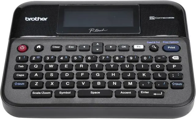 Alt view image 2 of 7 - Brother P-Touch PT-D600VP PC-Connectable Label Maker with Color Display and Carry Case