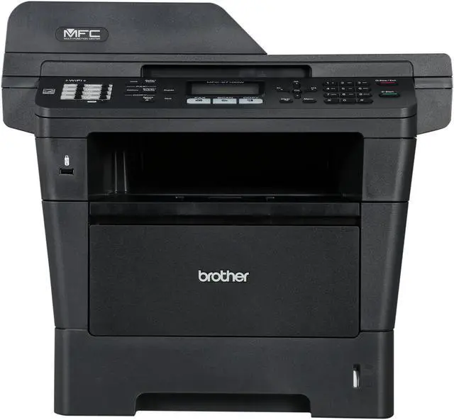 Alt view image 2 of 10 - Brother MFC Series MFC-8710dw MFC / All-In-One Up to 40 ppm Monochrome Ethernet (RJ-45) / USB / Wi-Fi Laser Printer