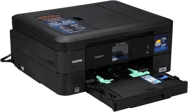 Alt view image 7 of 8 - Brother MFC-J680DW Duplex Wireless/USB All-in-One Color Inkjet Printer