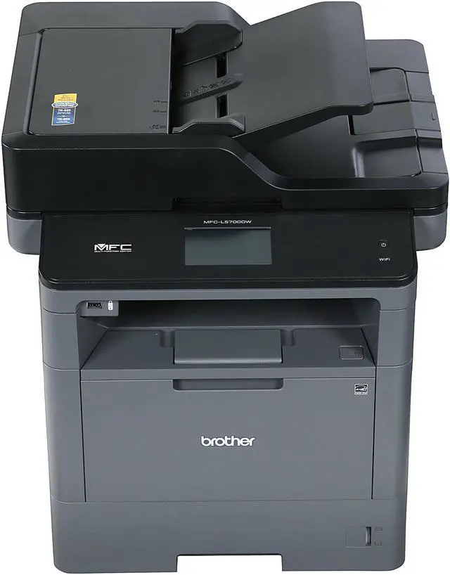 Alt view image 4 of 11 - Brother MFC-L5700DW Wirelss Duplex All-in-One Monochrome Laser Printer