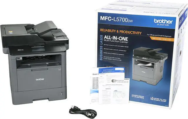 Alt view image 11 of 11 - Brother MFC-L5700DW Wirelss Duplex All-in-One Monochrome Laser Printer