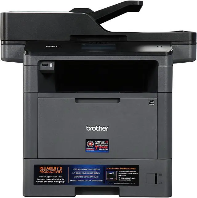 Alt view image 3 of 11 - Brother MFC-L5800DW Wireless Duplex All-in-One Monochrome Laser Printer