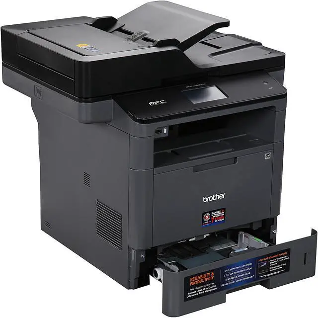 Alt view image 9 of 11 - Brother MFC-L5800DW Wireless Duplex All-in-One Monochrome Laser Printer