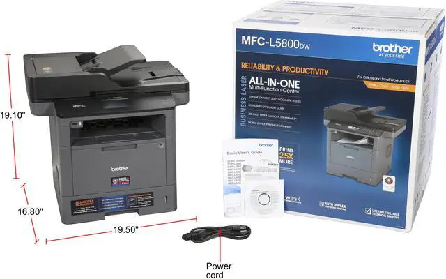 Alt view image 11 of 11 - Brother MFC-L5800DW Wireless Duplex All-in-One Monochrome Laser Printer