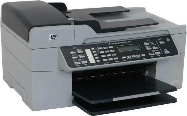 Alt view image 3 of 15 - HP Officejet J5780 Q8232AR Up to 30 ppm Black Print Speed 4800 x 1200 dpi Color Print Quality USB Thermal Inkjet MFC / All-In-One Color Printer