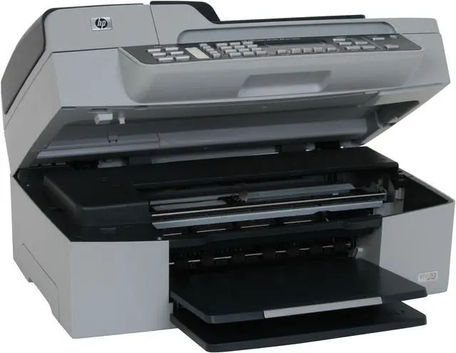 Alt view image 10 of 15 - HP Officejet J5780 Q8232AR Up to 30 ppm Black Print Speed 4800 x 1200 dpi Color Print Quality USB Thermal Inkjet MFC / All-In-One Color Printer
