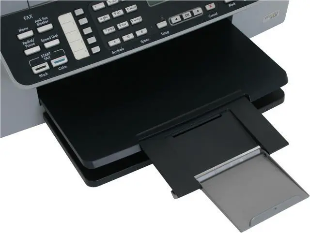 Alt view image 11 of 15 - HP Officejet J5780 Q8232AR Up to 30 ppm Black Print Speed 4800 x 1200 dpi Color Print Quality USB Thermal Inkjet MFC / All-In-One Color Printer