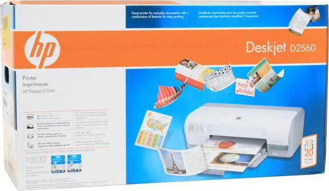 Alt view image 16 of 16 - HP Deskjet D2560 CB671A Up to 26 ppm Black Print Speed 4800 x 1200 dpi Color Print Quality Thermal Inkjet Personal Color Printer