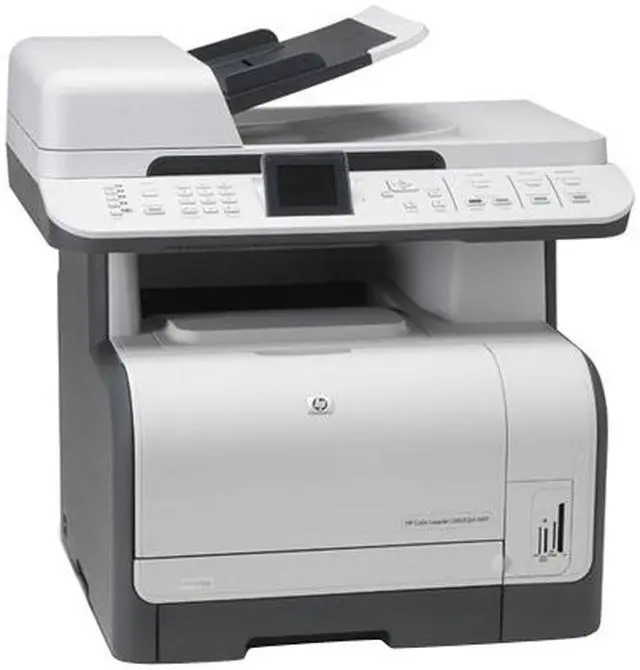 Alt view image 2 of 6 - HP LaserJet CM1312nfi CC431A MFC / All-In-One Up to 12 ppm 600 x 600 dpi Color Print Quality Color Ethernet (RJ-45) / RJ-11 / USB Laser Printer