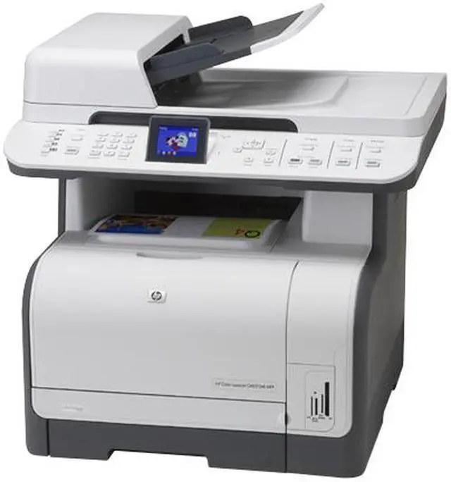 Main image of HP LaserJet CM1312nfi CC431A MFC / All-In-One Up to 12 ppm 600 x 600 dpi Color Print Quality Color Ethernet (RJ-45) / RJ-11 / USB Laser Printer