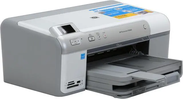 Alt view image 7 of 20 - HP Photosmart D5460 Q8421A Up to 33 ppm Black Print Speed 9600 x 2400 dpi Color Print Quality USB Thermal Inkjet Photo Color Printer