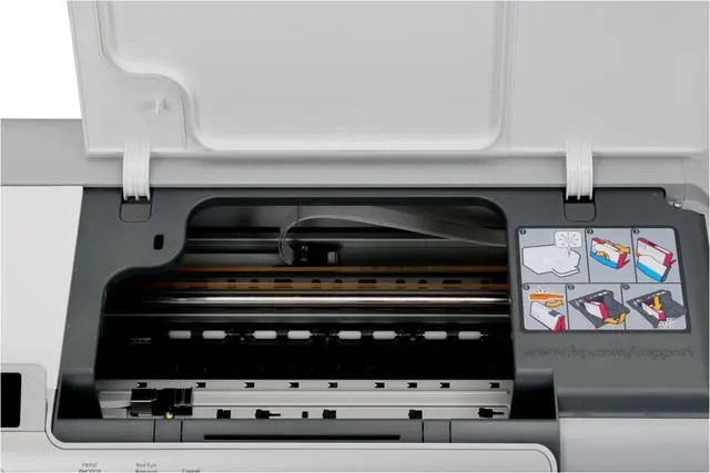 Alt view image 15 of 20 - HP Photosmart D5460 Q8421A Up to 33 ppm Black Print Speed 9600 x 2400 dpi Color Print Quality USB Thermal Inkjet Photo Color Printer