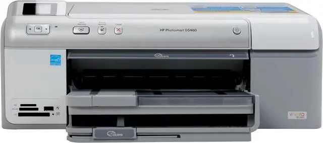 Alt view image 10 of 20 - HP Photosmart D5460 Q8421A Up to 33 ppm Black Print Speed 9600 x 2400 dpi Color Print Quality USB Thermal Inkjet Photo Color Printer