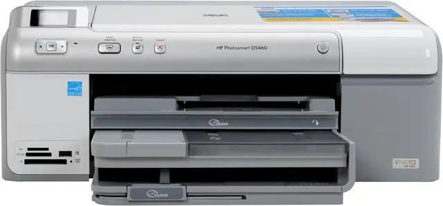 Alt view image 11 of 20 - HP Photosmart D5460 Q8421A Up to 33 ppm Black Print Speed 9600 x 2400 dpi Color Print Quality USB Thermal Inkjet Photo Color Printer