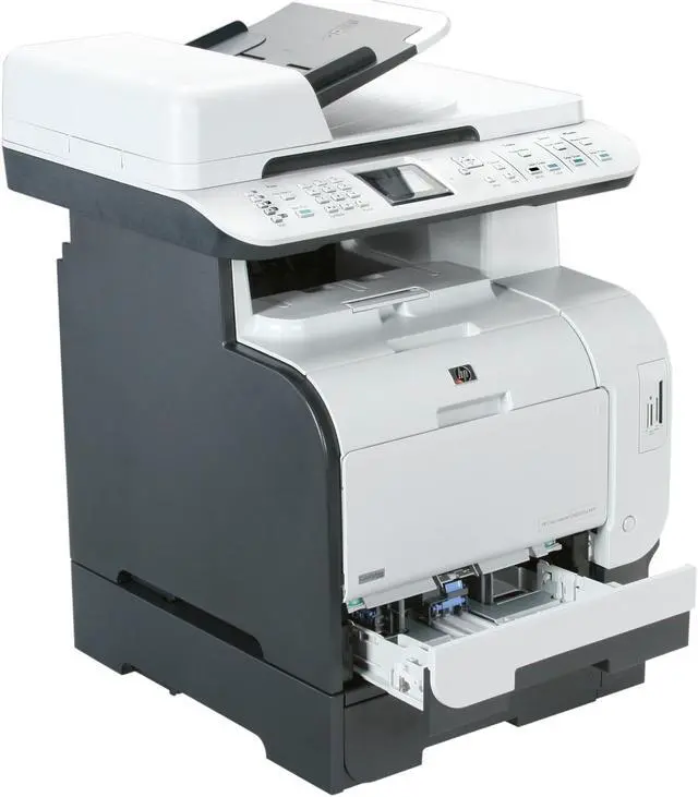 Alt view image 7 of 9 - HP Color LaserJet CM2320fxi CC435A MFC / All-In-One Up to 21 ppm 600 x 600 dpi Color Print Quality Color Ethernet (RJ-45) / RJ-11 / USB Laser Printer