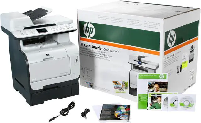 Alt view image 9 of 9 - HP Color LaserJet CM2320fxi CC435A MFC / All-In-One Up to 21 ppm 600 x 600 dpi Color Print Quality Color Ethernet (RJ-45) / RJ-11 / USB Laser Printer