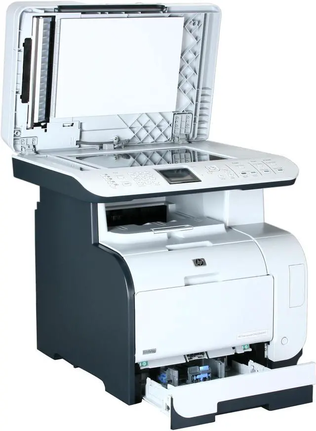 Alt view image 5 of 7 - HP Color LaserJet CM2320nf CC436A MFC / All-In-One Up to 21 ppm 600 x 600 dpi Color Print Quality Color Ethernet (RJ-45) / RJ-11 / USB Laser Printer