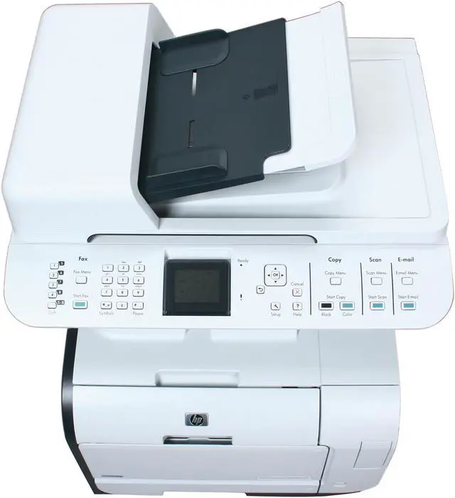 Alt view image 6 of 7 - HP Color LaserJet CM2320nf CC436A MFC / All-In-One Up to 21 ppm 600 x 600 dpi Color Print Quality Color Ethernet (RJ-45) / RJ-11 / USB Laser Printer
