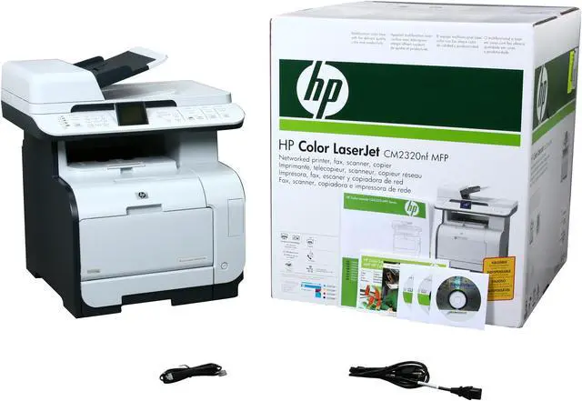 Alt view image 7 of 7 - HP Color LaserJet CM2320nf CC436A MFC / All-In-One Up to 21 ppm 600 x 600 dpi Color Print Quality Color Ethernet (RJ-45) / RJ-11 / USB Laser Printer