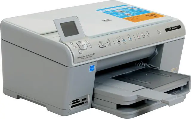 Alt view image 7 of 19 - HP Photosmart C6380 CD028A Up to 33 ppm Black Print Speed 9600 x 2400 dpi Color Print Quality Ethernet (RJ-45) / USB / Wi-Fi Thermal Inkjet MFC / All-In-One Color Printer