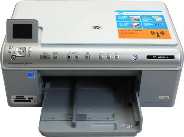 Alt view image 11 of 19 - HP Photosmart C6380 CD028A Up to 33 ppm Black Print Speed 9600 x 2400 dpi Color Print Quality Ethernet (RJ-45) / USB / Wi-Fi Thermal Inkjet MFC / All-In-One Color Printer
