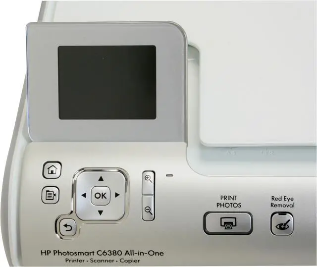 Alt view image 12 of 19 - HP Photosmart C6380 CD028A Up to 33 ppm Black Print Speed 9600 x 2400 dpi Color Print Quality Ethernet (RJ-45) / USB / Wi-Fi Thermal Inkjet MFC / All-In-One Color Printer