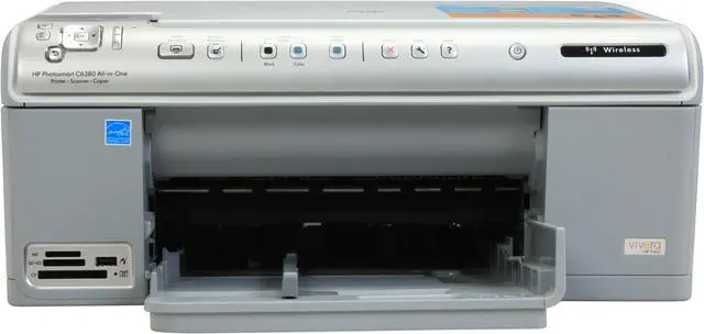 Alt view image 13 of 19 - HP Photosmart C6380 CD028A Up to 33 ppm Black Print Speed 9600 x 2400 dpi Color Print Quality Ethernet (RJ-45) / USB / Wi-Fi Thermal Inkjet MFC / All-In-One Color Printer